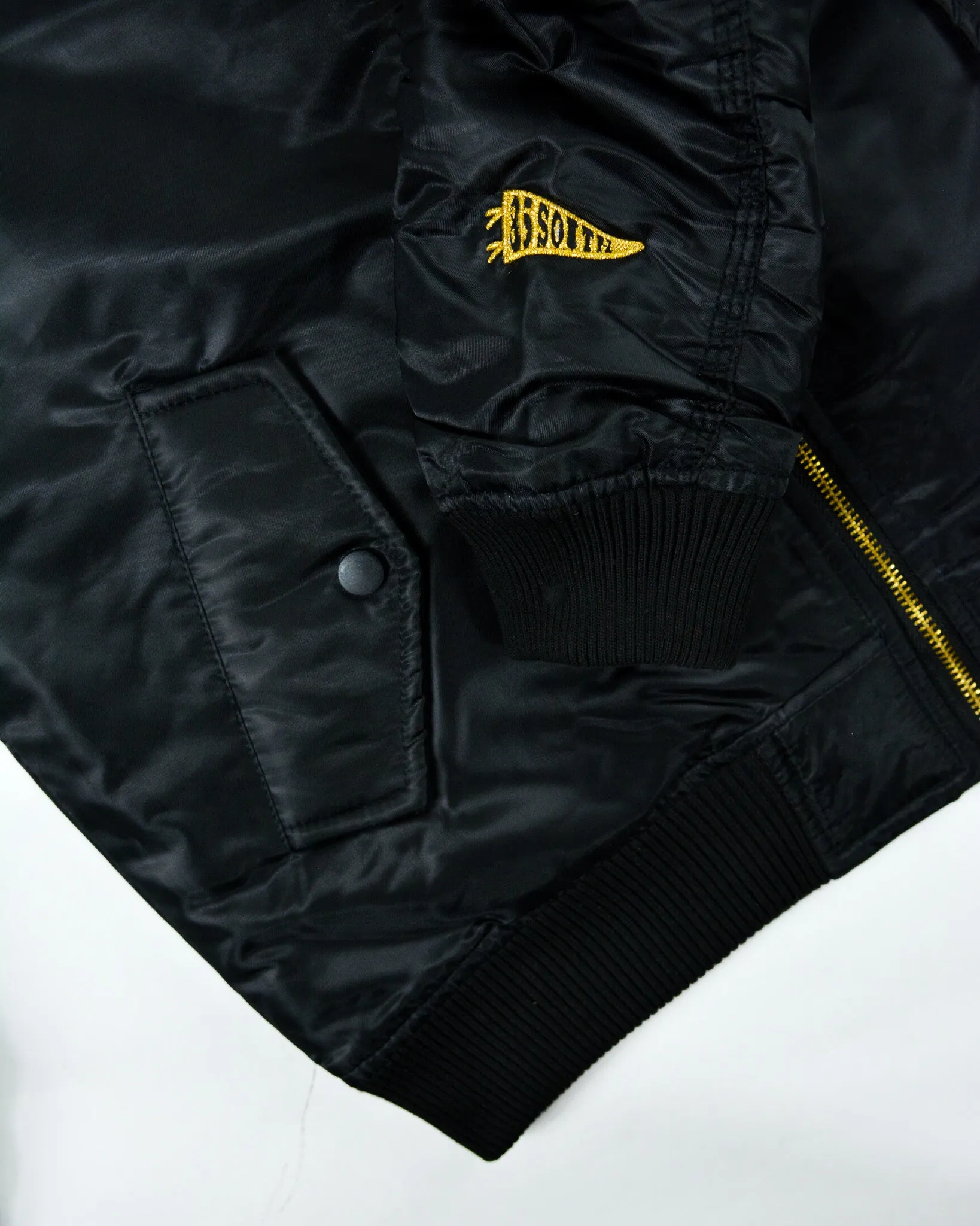 Premium South Bomber Jacket - Black