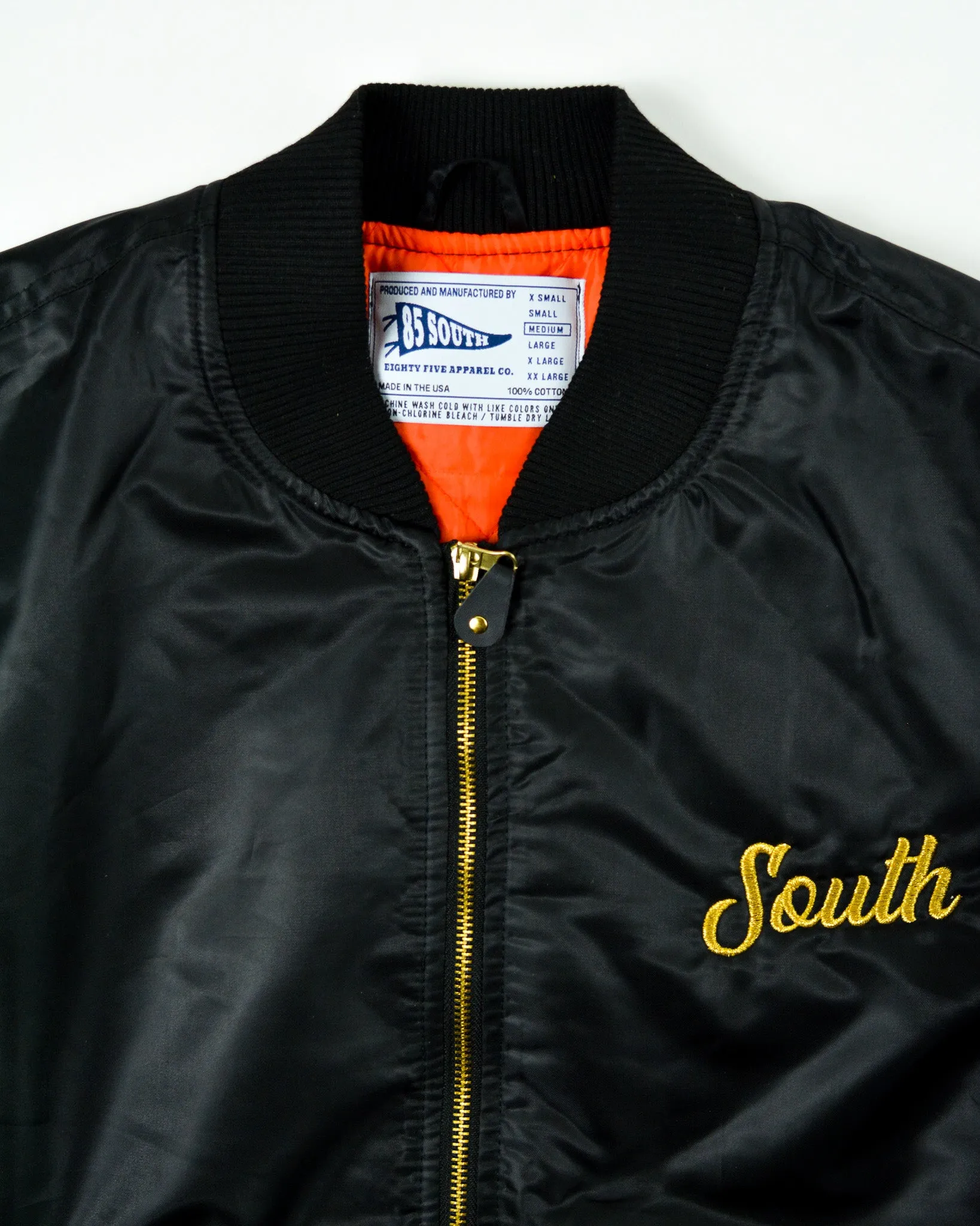 Premium South Bomber Jacket - Black