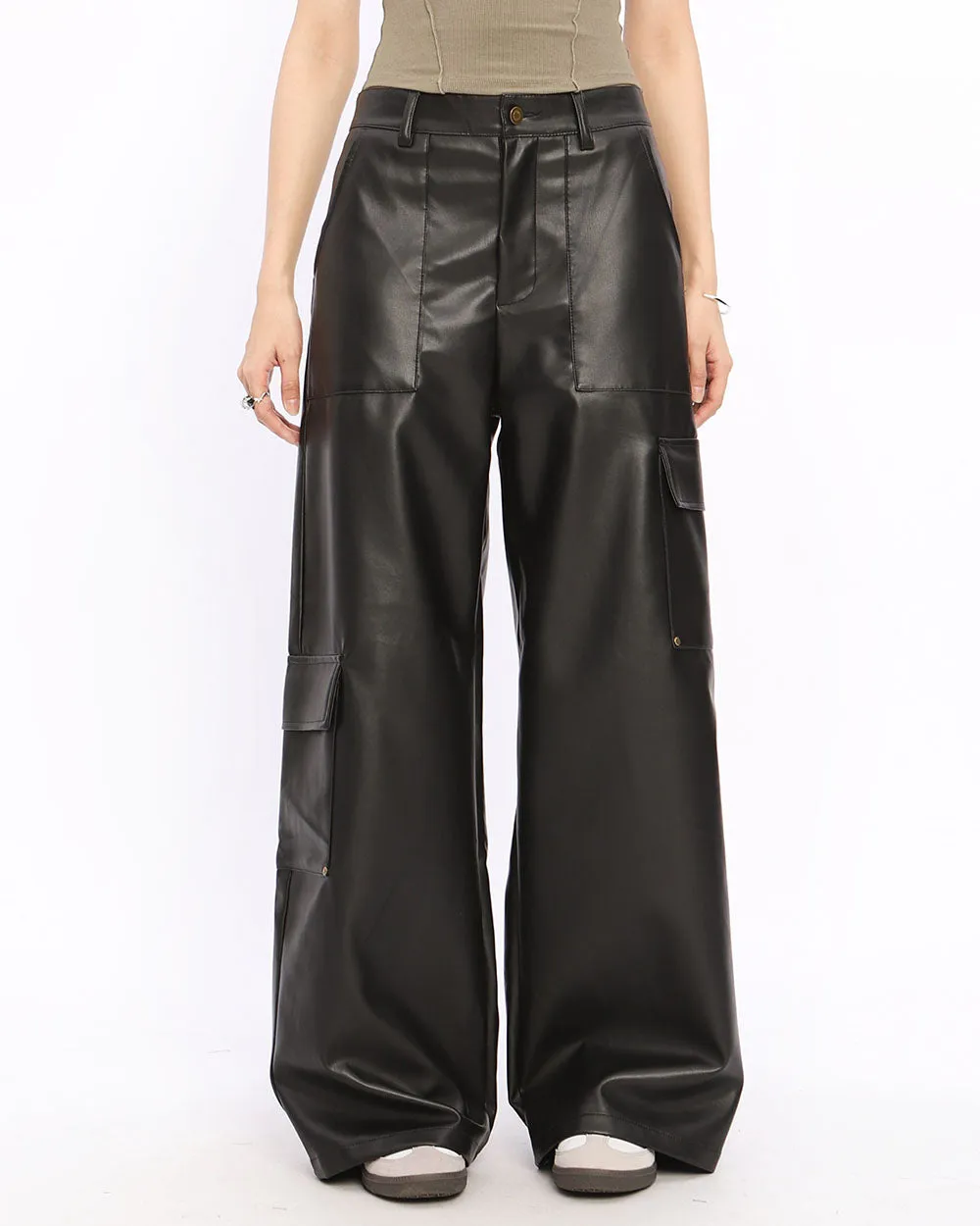 Rock The Scen Leather Trousers