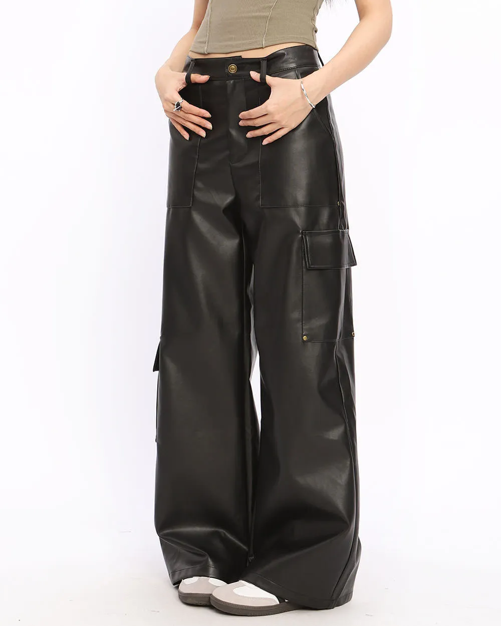 Rock The Scen Leather Trousers