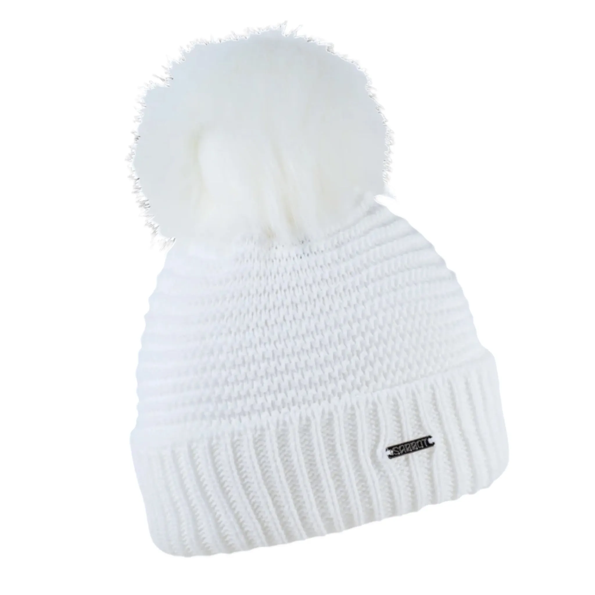 Sabbot Eva Faux Fur Bobble Hat White