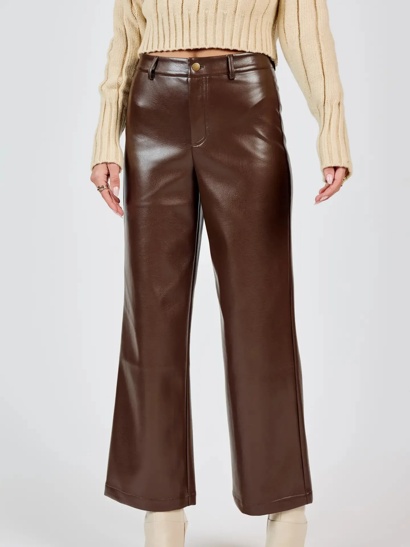 Sadie & Sage Night Vision Faux Leather Pants