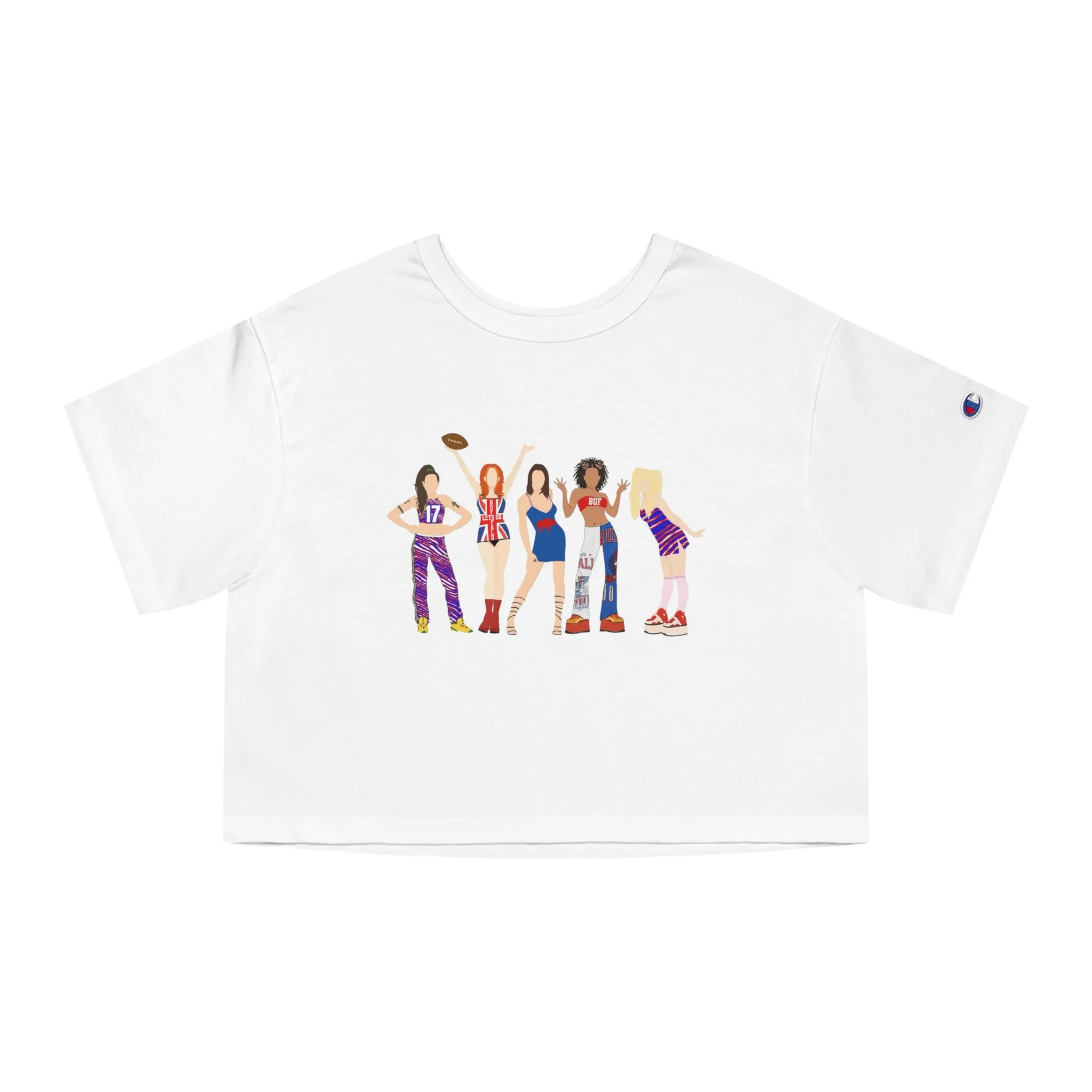 Spice Up Your Life Buffalo Football Crop Top