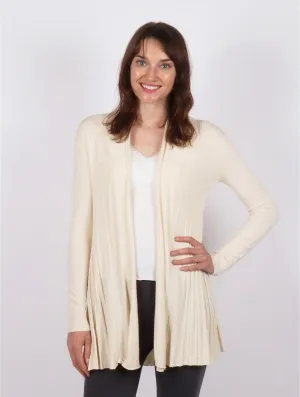 Sweater - Open-Front - Cream White