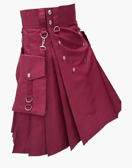 Utilities Kilt for Modern Burgundy