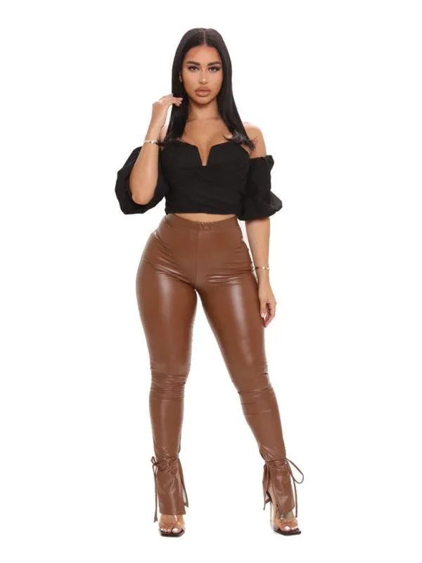 Vegan Leather Pants