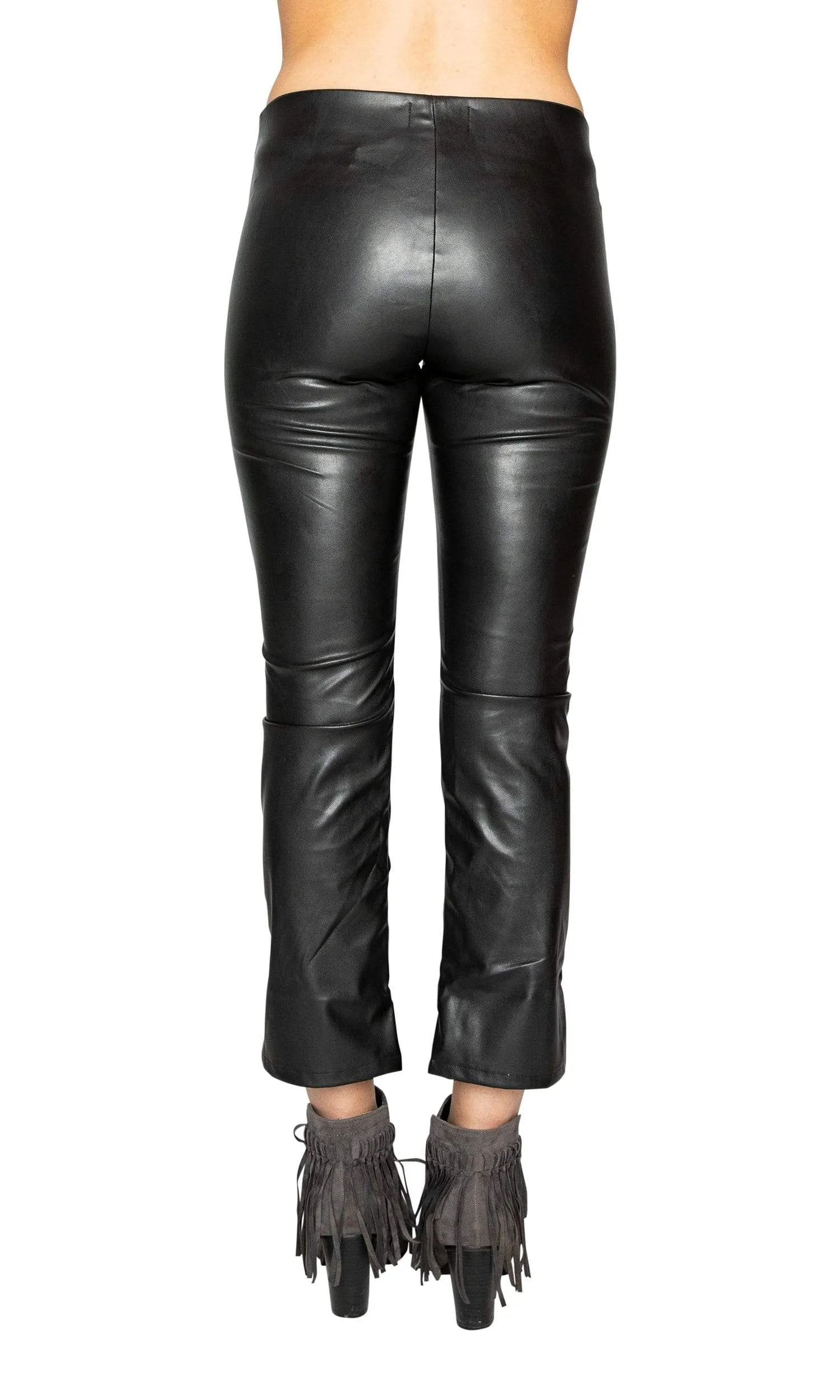 Velvet by Graham & Spencer Santana Faux Leather Cropped Pants