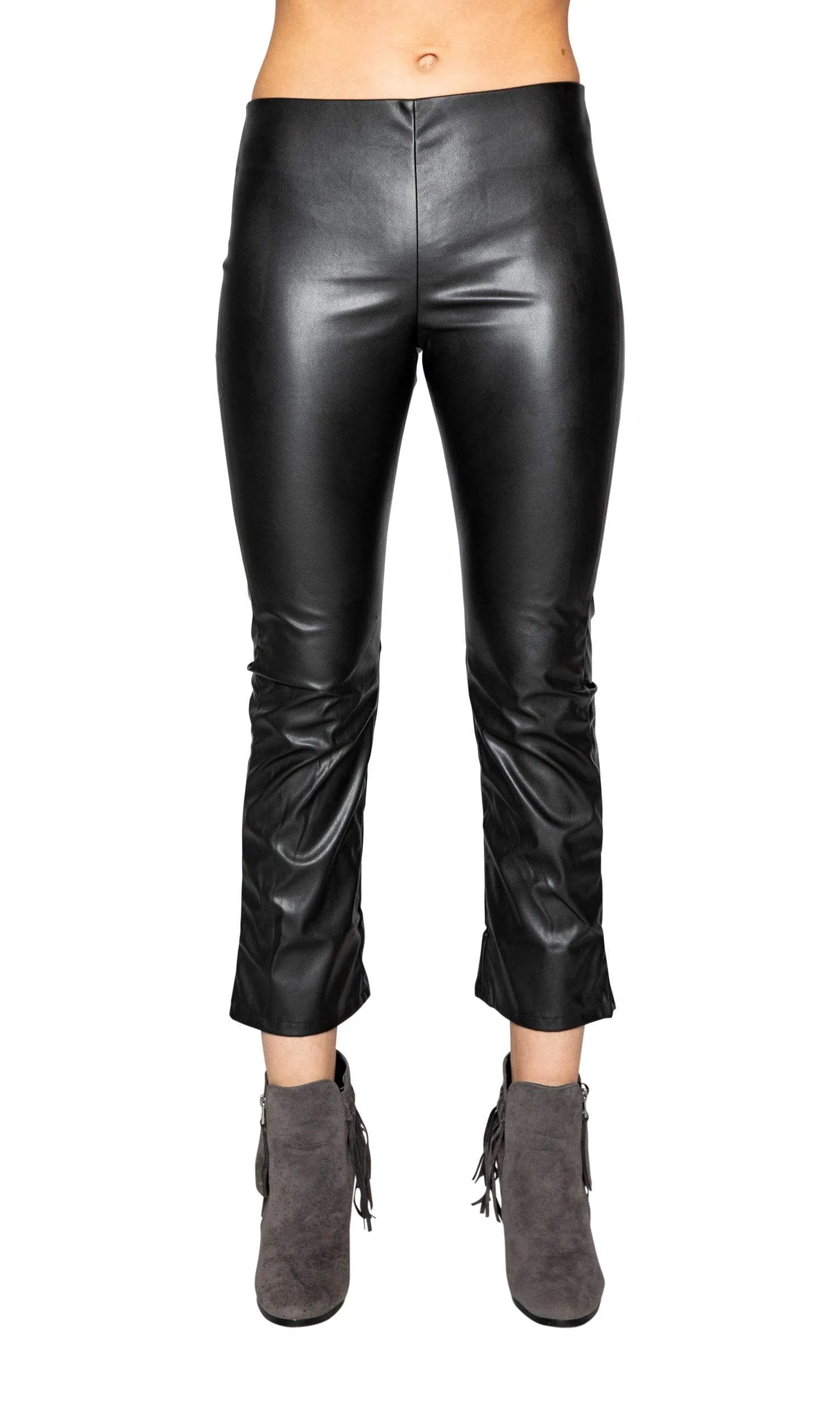 Velvet by Graham & Spencer Santana Faux Leather Cropped Pants