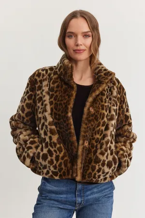 Velvet by Graham & Spencer Valli 06 Faux Fur Jacket | Animal