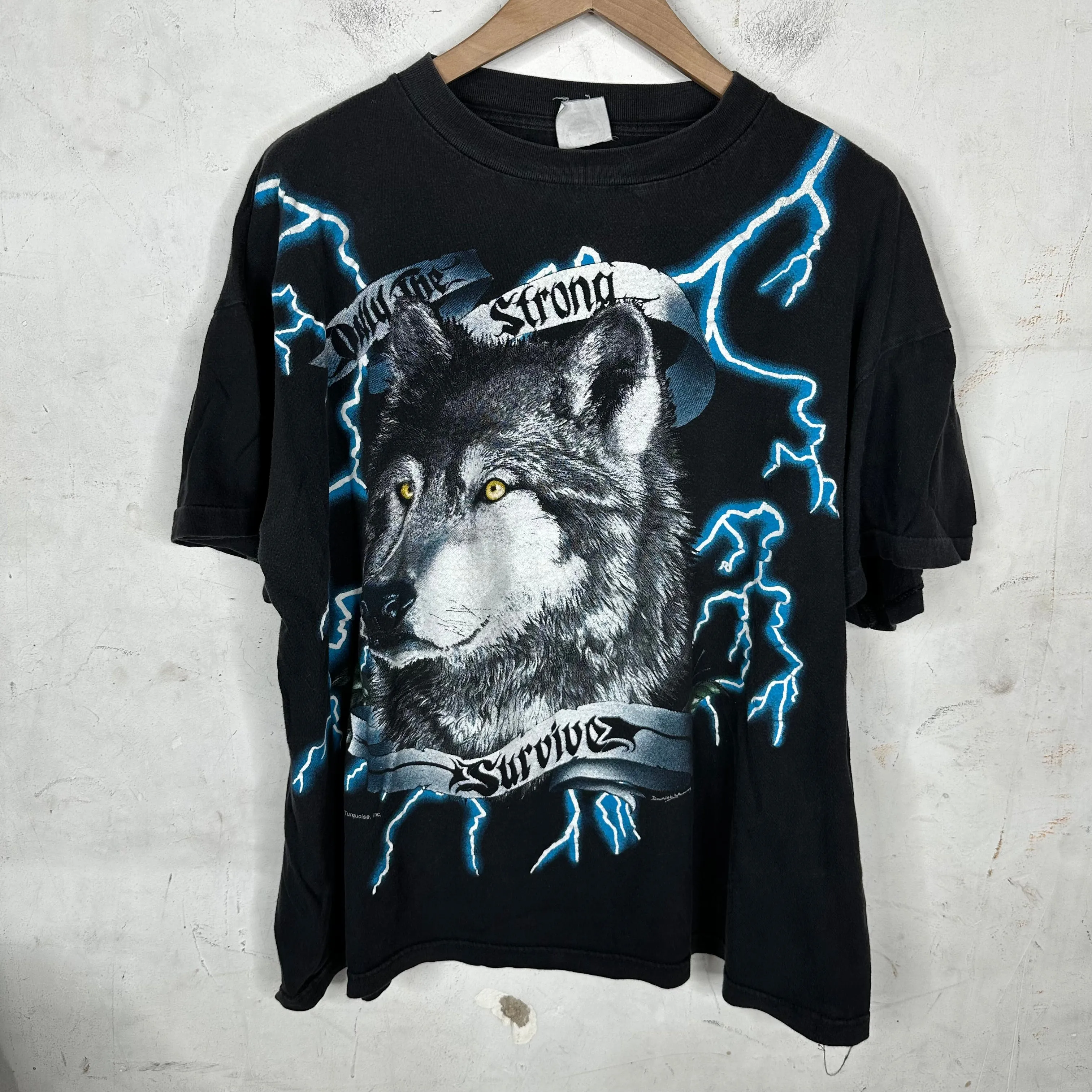 Vintage American Thunder Wolf T-Shirt