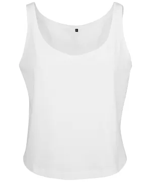 White - Women's oversized tank top