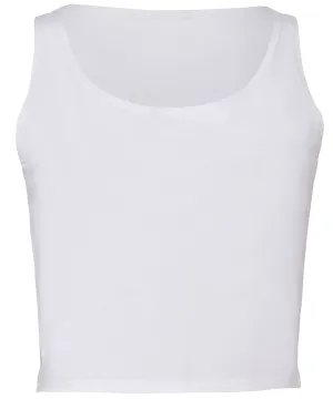 White - Women's polycotton crop top