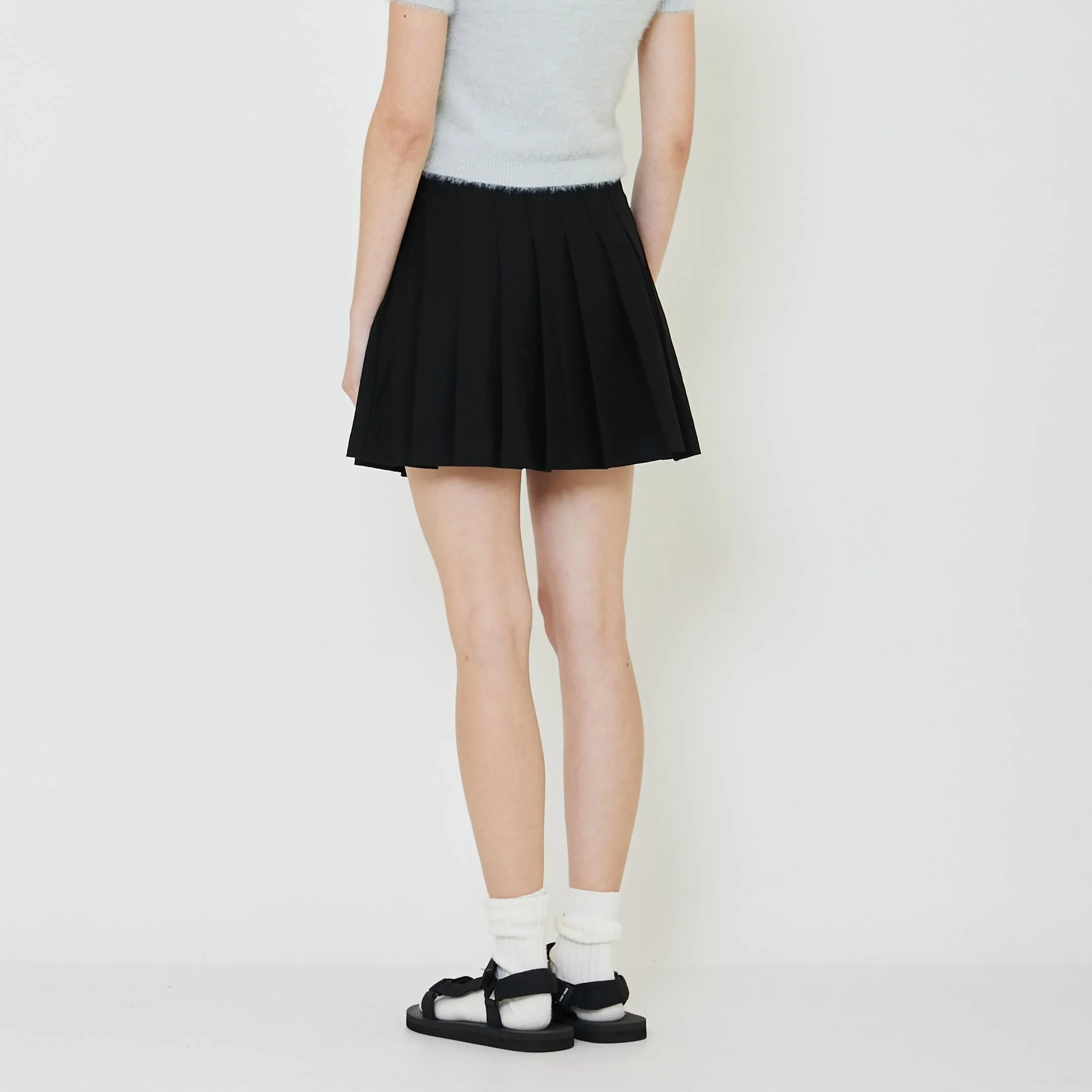 Women Pleated Skort - Black - SW2401012B