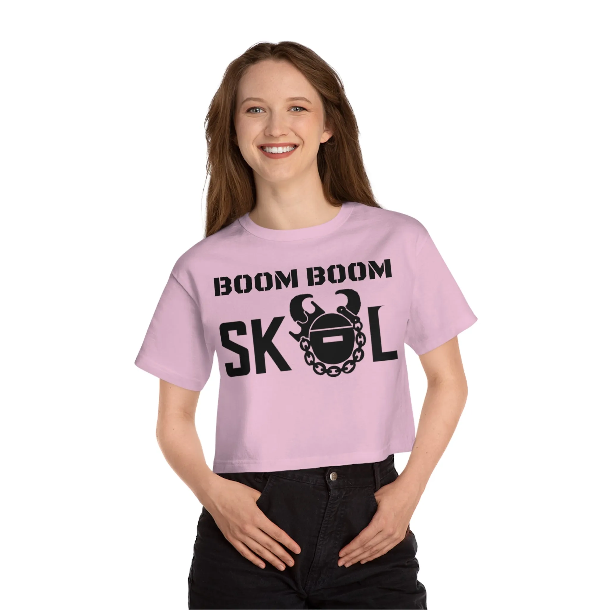 Women's Champion Heritage Cropped Top - BOOM BOOM