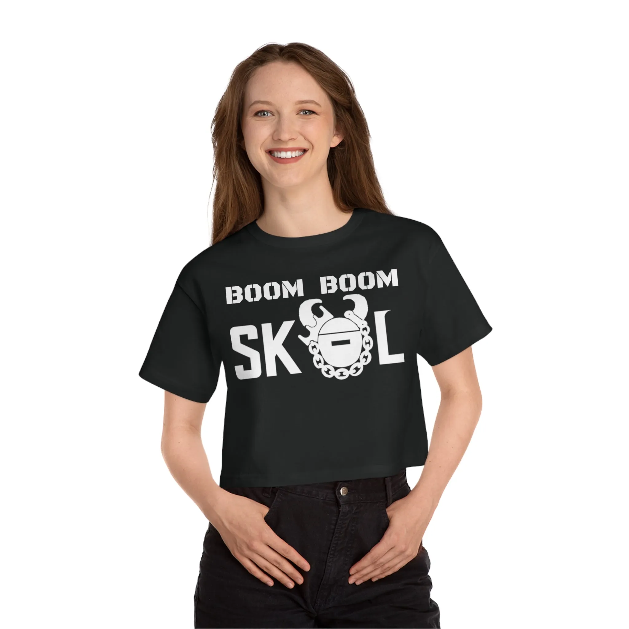 Women's Champion Heritage Cropped Top - BOOM BOOM