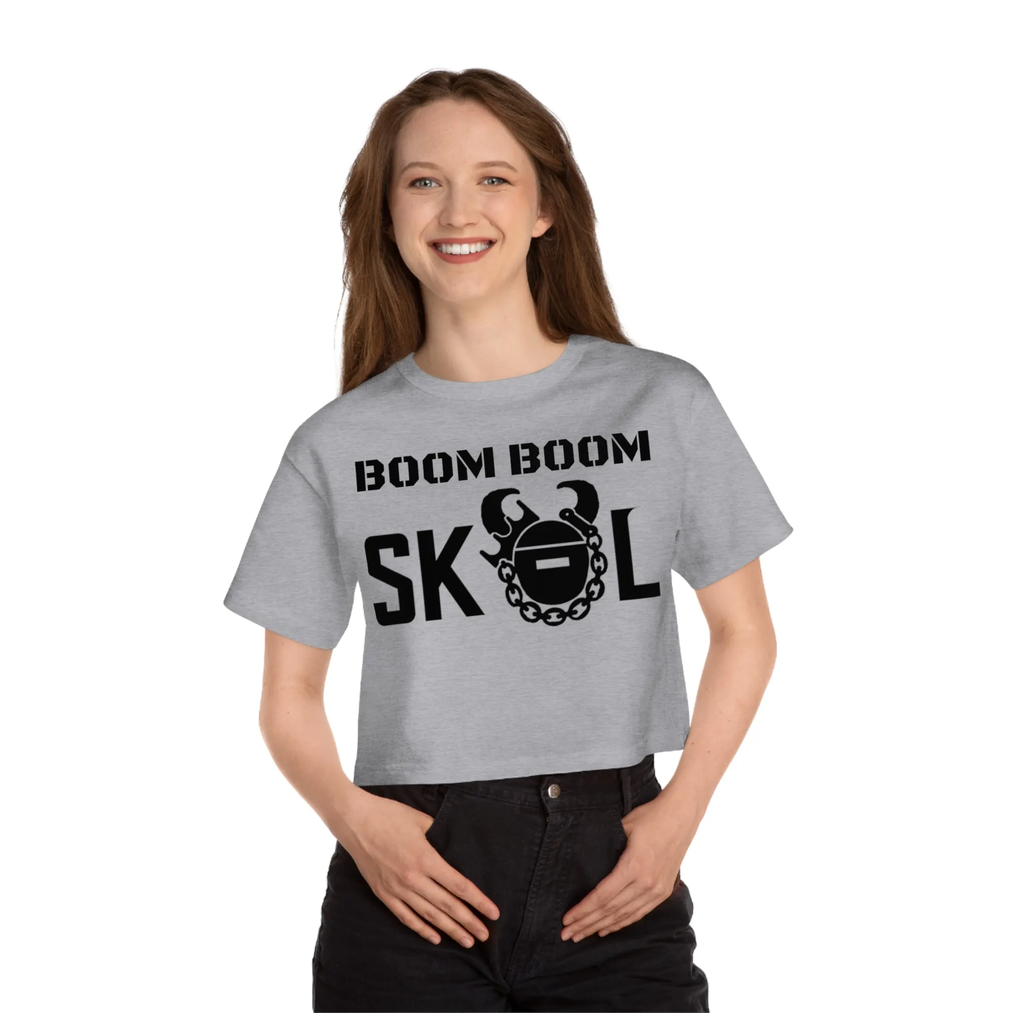 Women's Champion Heritage Cropped Top - BOOM BOOM