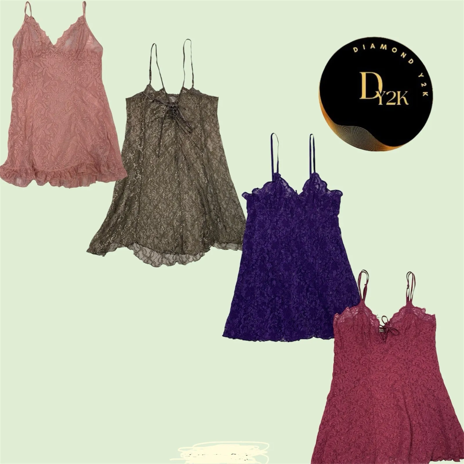 Y2K Mesh Lace Cami (GRF-11-019)